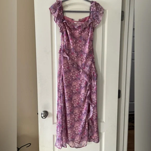 NWT Lush Brand Orchid Pink Floral Dress Women’s Size Medium - Picture 10 of 16